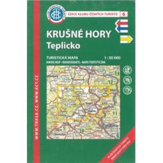 Krušné hory - Teplicko 1:50 000, KČT, turistická mapa