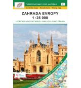Zahrada Evropy 1:25 000 (2024, 1.vydání, GOL_111), obálka podrobné mapy, Geodézie On Line