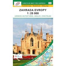 Zahrada Evropy 1:25 000 (2024, 1.vydání, GOL_111), obálka podrobné mapy, Geodézie On Line