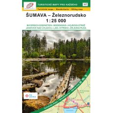 Šumava - Železnorudsko 1:25 000 (2024, 1. vydání, GOL_117), turistická mapa Geodézie On Line